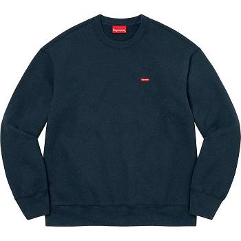 Sudaderas Supreme Small Box Crewneck Azul Marino | Supreme 345XF